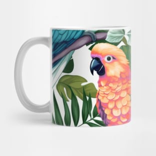 Flowers and Tropical Parrots of the Caribbean Mug